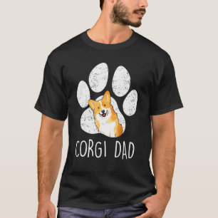 Corgi Dad Papa Daddy Father For Fatheru2019s Day M T-Shirt