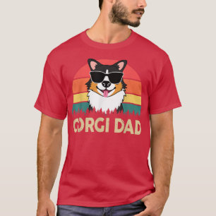 Corgi Dad  Pembroke Welsh Tricolor Corgi Gifts for T-Shirt