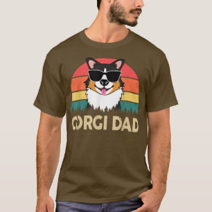 Corgi Dad Pembroke Welsh Tricolor Corgi Gifts for T-Shirt