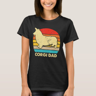 Corgi Dad Puppy Animal Dog Owner Pet Welsh T-Shirt