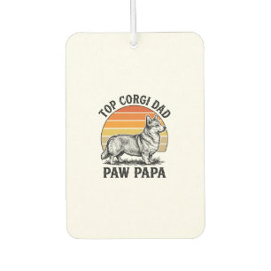 Corgi Dad Shirt Vintage Sunset Dog Papa Gift_1 Car Air Freshener