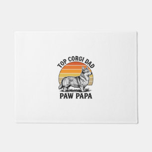 Corgi Dad Shirt Vintage Sunset Dog Papa Gift_1 Doormat