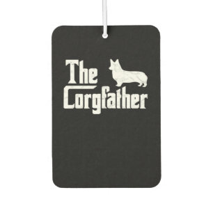 Corgi Dad the Corgfather Funny Corgi Lover Shirt G Car Air Freshener