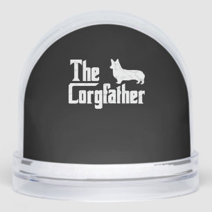 Corgi Dad the Corgfather Funny Corgi Lover Shirt G Snowglobe