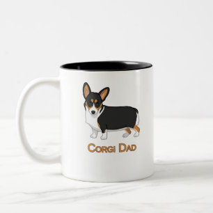Corgi Dad Two-Tone Coffee Mug