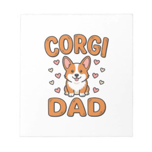 Corgi Dad Vintage Engraving Dog Lover Shirt_1 Notepad