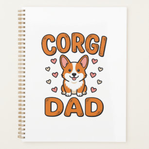 Corgi Dad Vintage Engraving Dog Lover Shirt_1 Planner