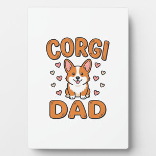 Corgi Dad Vintage Engraving Dog Lover Shirt_1 Plaque