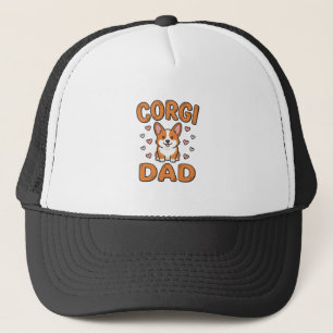Corgi Dad Vintage Engraving Dog Lover Shirt_1 Trucker Hat