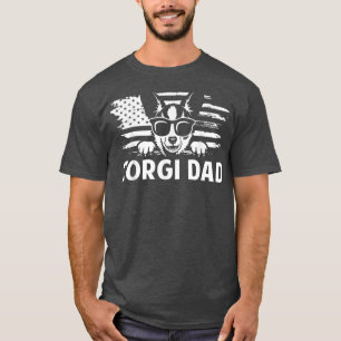 Corgi Dad Vintage Sunglasses Funny Corgi Dog Owner T-Shirt
