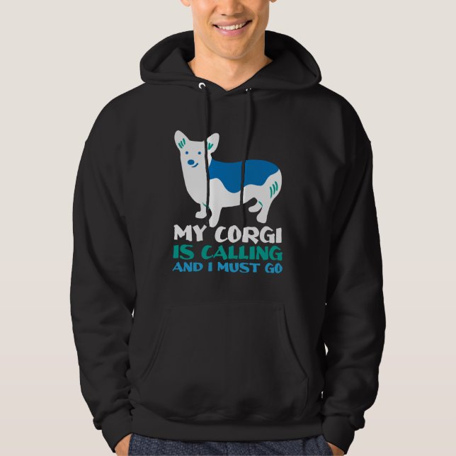 Corgi Dog  1044 Hoodie (Front)