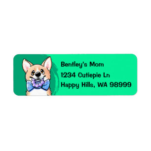  Corgi Dog Address Labels