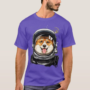 Corgi Dog Astronaut Space Exploration Astronomy Lo T-Shirt