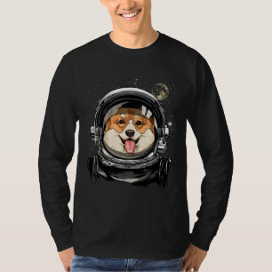Corgi Dog Astronaut Space Exploration Astronomy T-Shirt