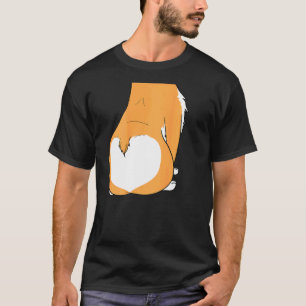 Corgi Dog Body Costume Easy Halloween Cute Back T-Shirt