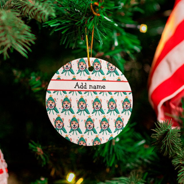 Corgi Dog Breed Christmas Ceramic Tree Decoration (Creator Uploaded)