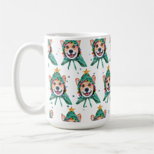Corgi Dog Breed Christmas Coffee Mug