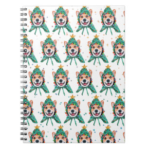 Corgi Dog Breed Christmas Notebook