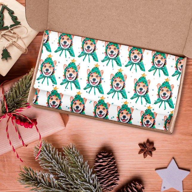 Corgi Dog Breed Christmas Tissue Paper (Creator Uploaded)