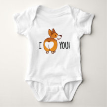 Corgi Dog Butt Babysuit