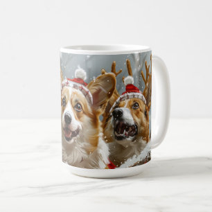 Corgi Dog Christmas Festive  Coffee Mug