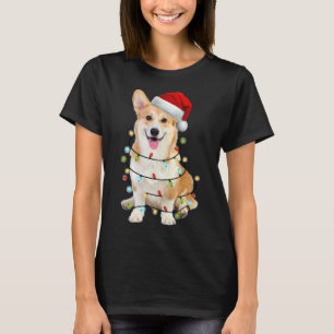 Corgi Dog Christmas Light T-Shirt