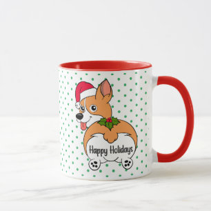 Corgi Dog Christmas Mug