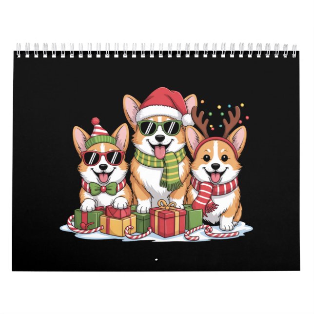 Corgi Dog Christmas Mum Dog Lover Holiday Gift Calendar (Cover)