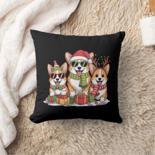Corgi Dog Christmas Mum Dog Lover Holiday Gift Cushion