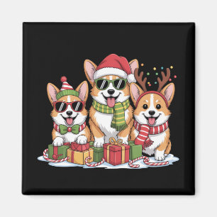 Corgi Dog Christmas Mum Dog Lover Holiday Gift Magnet