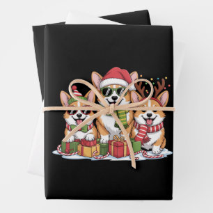 Corgi Dog Christmas Mum Dog Lover Holiday Gift Wrapping Paper Sheet