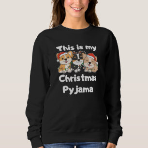 Corgi Dog Christmas Pyjamas Sweatshirt