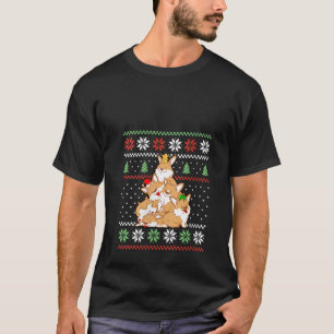 Corgi Dog Christmas Tree Animals Lover Funny Xmas T-Shirt