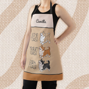Corgi Dog & Coffee Apron