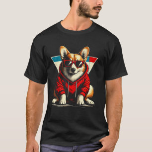 Corgi Dog Costume Matching Outfit for Dad Mum Pet T-Shirt