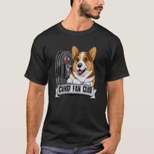 Corgi Dog Cute Playful Puppy Corgi Fan Club 4 T-Shirt
