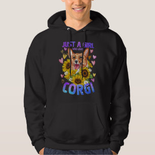 Corgi Dog   Cute Puppy Girl Woman Hoodie
