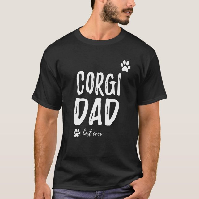 Corgi Dog Dad Dog Idea T-Shirt (Front)