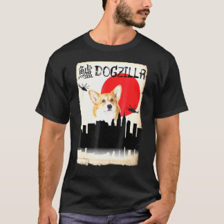 Corgi Dog Dogzilla T-Shirt