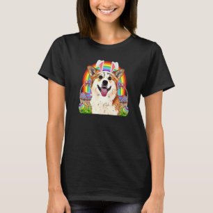 Corgi Dog Easter Bunny Egg Hunt T-Shirt