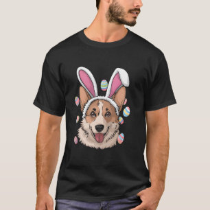 Corgi Dog Easter Bunny T-Shirt