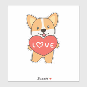 Corgi Dog For Valentine's Day Cute Animals With