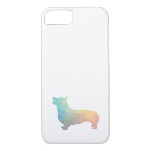 Corgi Dog Geometric Pattern Silhouette Pastel iPhone 8/7 Case