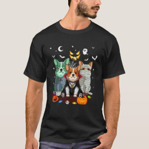 Corgi Dog Ghost Witch Pumpkin Halloween Costume Do T-Shirt