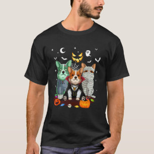 Corgi Dog Ghost Witch Pumpkin Halloween Costume Do T-Shirt