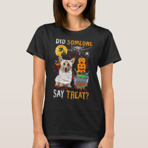 Corgi Dog Halloween Did Someone Say Treat T-Shirt