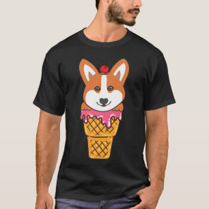 Corgi Dog Ice Cream Cone Unique Corgi Owners  Prem T-Shirt