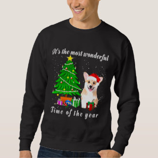 Corgi Dog Its The Most Wonderful Time Of The Year Sweatshirt