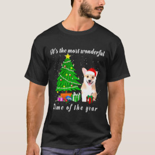 Corgi Dog Its The Most Wonderful Time Of The Year T-Shirt