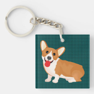 corgi dog key ring